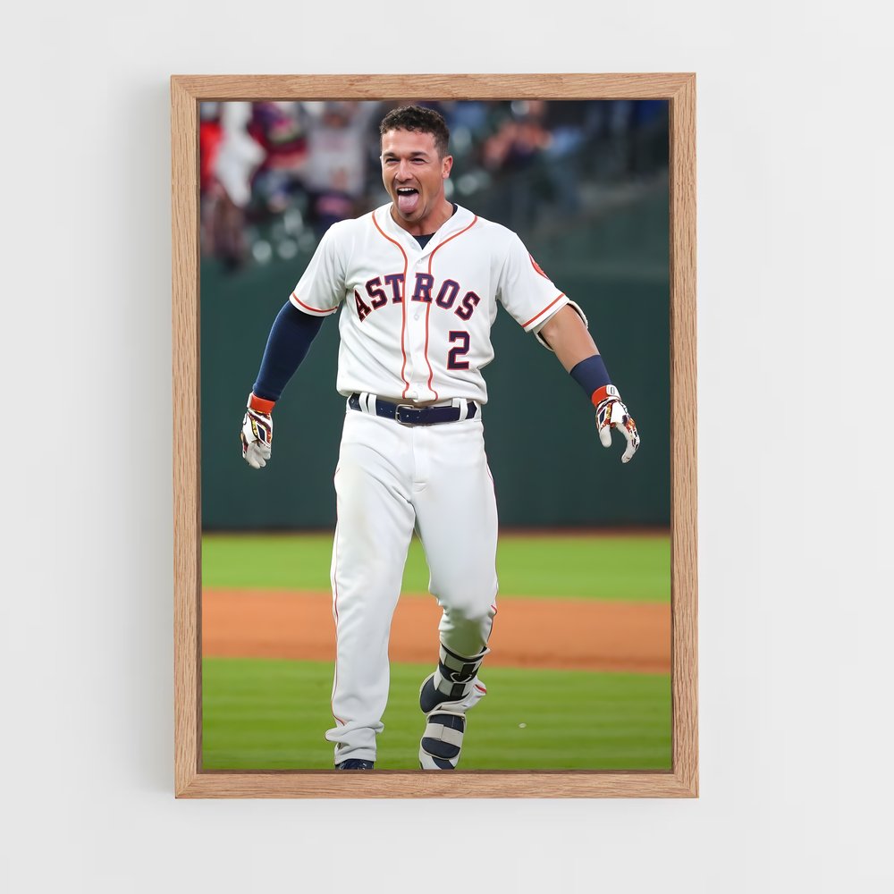 Poster Alex bregman – affiche Baseball (vue 4)